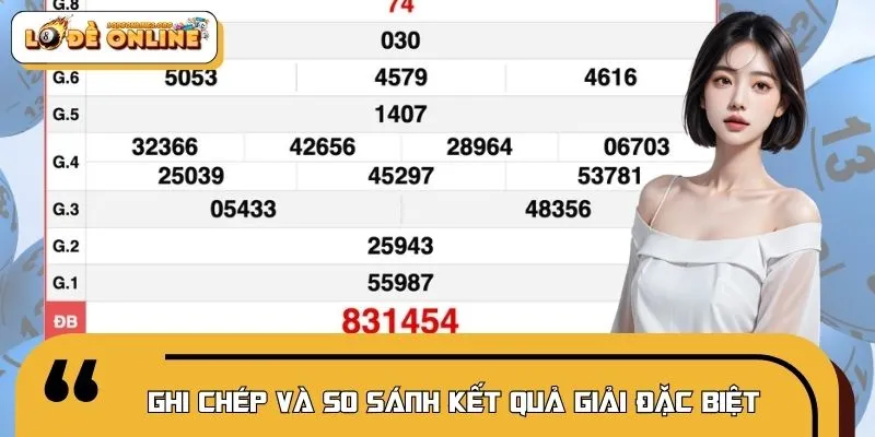 Ghi chép và so sánh kết quả giải đặc biệt phục vụ phân tích